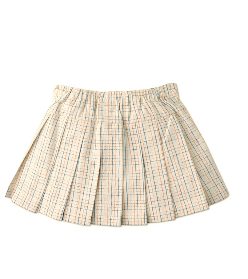 GINGERSNAPS SS24 Girls Checkered Pleated Skort