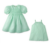 GINGERSNAPS SS24 Girls Smocked Baby Doll Dress with Removable Camisole