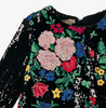 ELIE SAAB FLORAL-EMBROIDERY SEQUIN DRESS MULTICOLOR