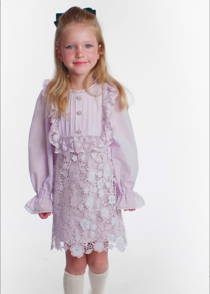 TUTU DU MONDE RTW Autumn 2024 Dentelle Lace Dress in Gentle Lavender