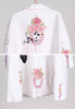 PERO KIDS BARBAPAPA White Floral Cotton Coat with Silk Lining