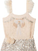 TUTU DU MONDE Autumn 2024 Bebe GOLDEN ORNAMENT ONESIE