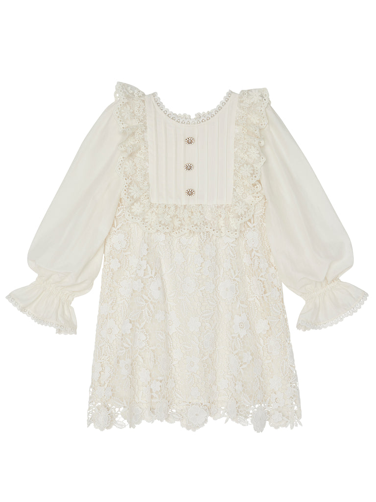 TUTU DU MONDE RTW Autumn 2024 Dentelle Lace Dress in Marshmallow