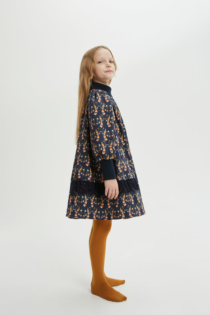 THE MIDDLE DAUGHTER AW24  THE INSIDE SCOOP DRESS in PEACOCK