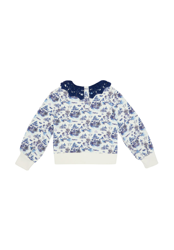 THE MIDDLE DAUGHTER SS24 TIPPING POINT Sweatshirt  in Willow Pattern