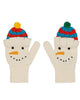 STELLA MCCARTNEY KID Knit GLOVES MITTENS WITH SNOWMAN CROCHET