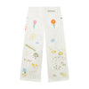 STELLA MCCARTNEY GIRL WHITE EMBROIDERED JEANS