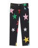 STELLA MCCARTNEY GIRL MULTICOLOR STARS DENIM PANTS