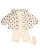 C'ERA UNA VOLTA Baby Betty Puffer Jacket in Cream Check Flower