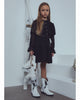 UNLABEL FW23 Thankful Mesh Dress in Black Net