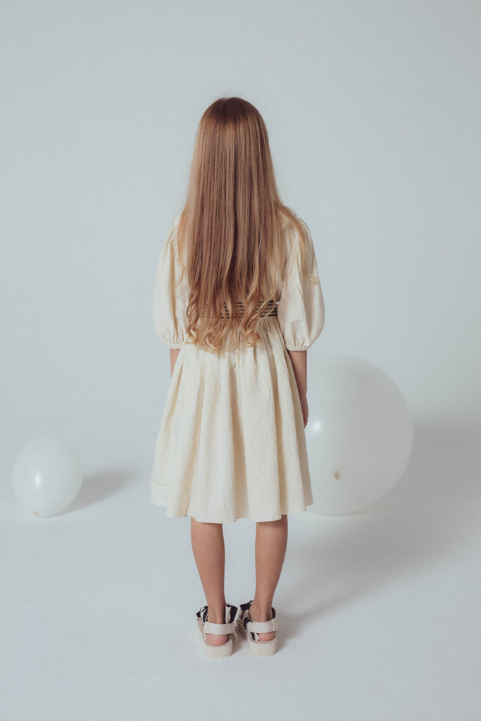 UNLABEL SS24 Rain Dress in Vanilla