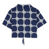 WYNKEN Corda Tie Shirt in Navy