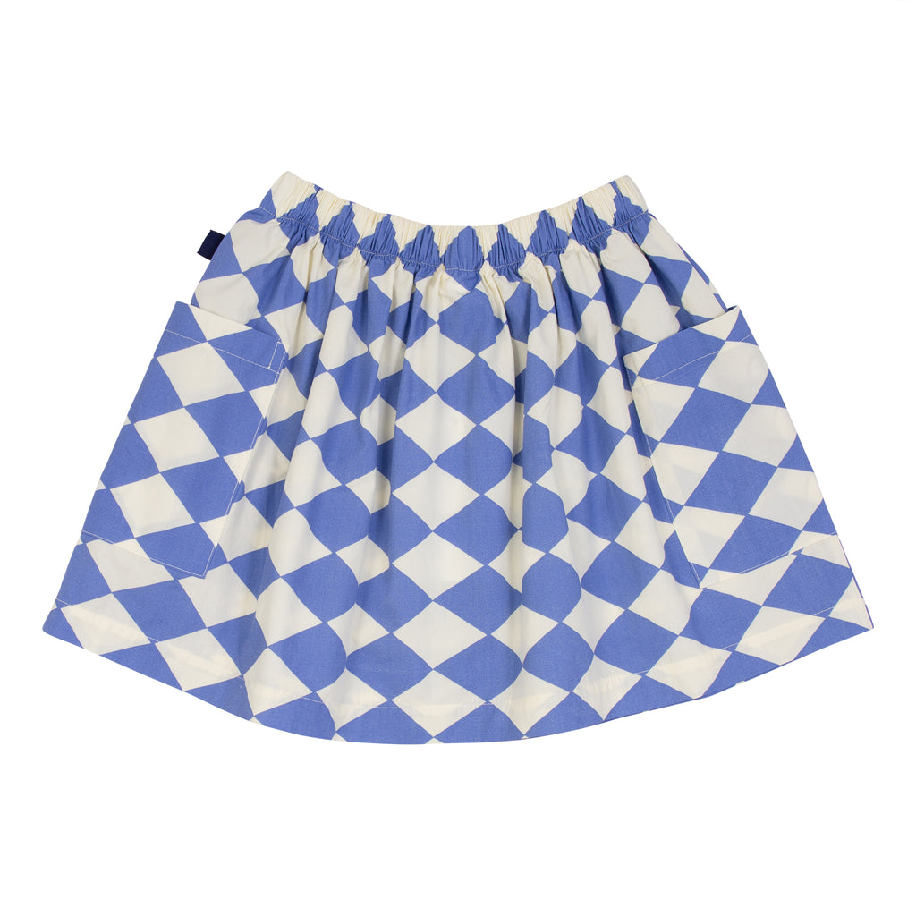 WYNKEN SWING SKIRT in DEEP SEA BLUE