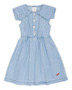 WYNKEN Denim Sila Collar Sundress in Light