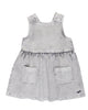 WYNKEN Swing Pinafore Dress  in Ice Grey Denim