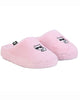 KARL LAGERFELD FW23 Faux Fur Pink Logo Mules Slippers