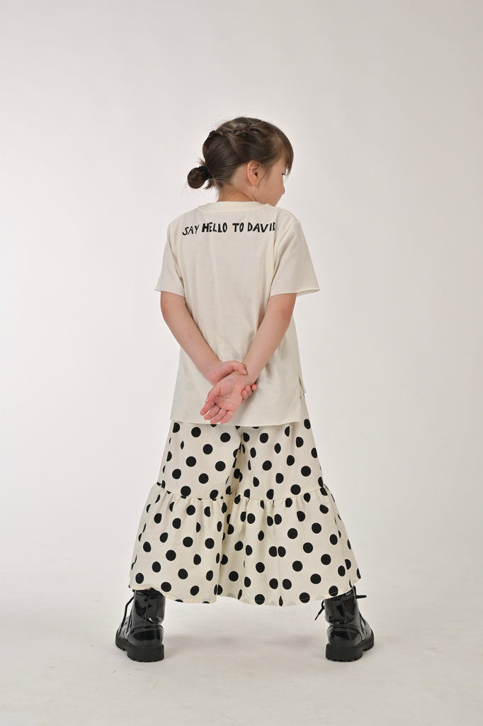 TAGO SS24 Ruffle Polka Dot Trouser Pants