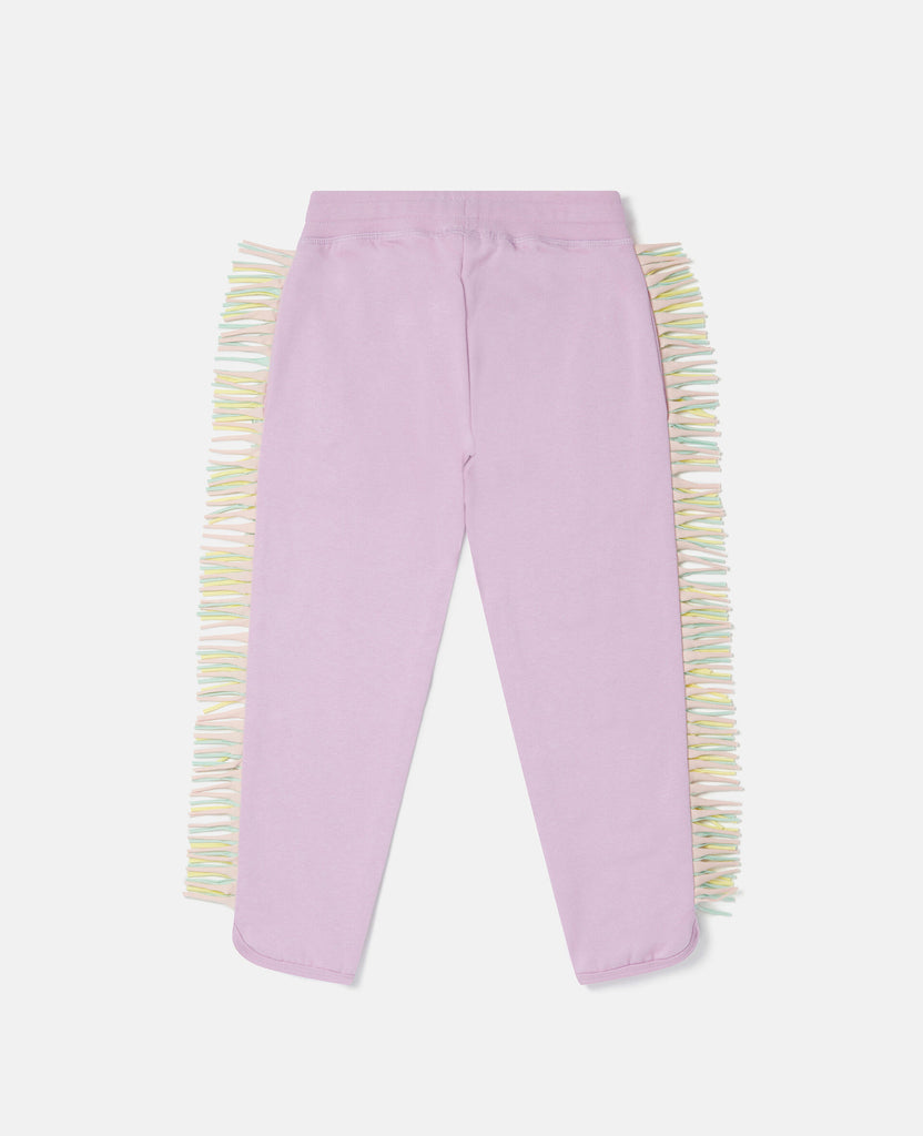 STELLA MCCARTNEY KIDS Girl Purple Joggers with Fringe