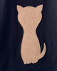 TAGO AW2024 T-shirt with Hand Felted Cat Detail in Black