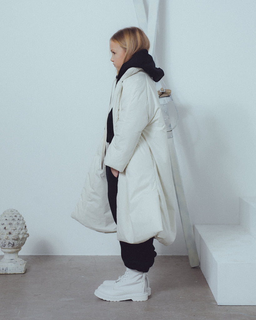 UNLABEL FW23 Hope Padded Coat in Milk