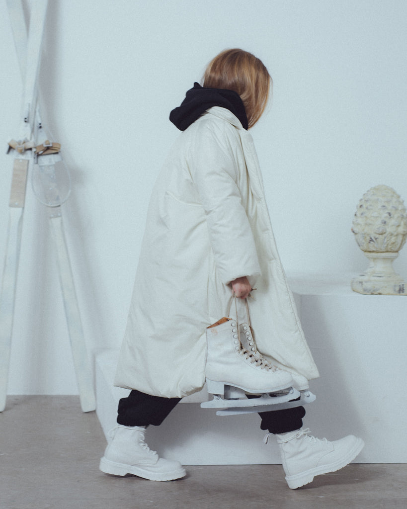 UNLABEL FW23 Hope Padded Coat in Milk