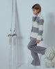 UNLABEL FW23 Enlighten Blazer Jacket in Milk and Grey Stripes