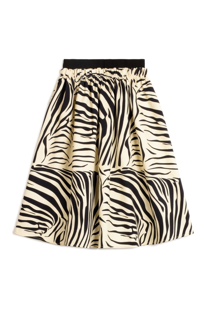 WOLF AND RITA "Bill & Tilda" Silvina Skirt in Zebra Black