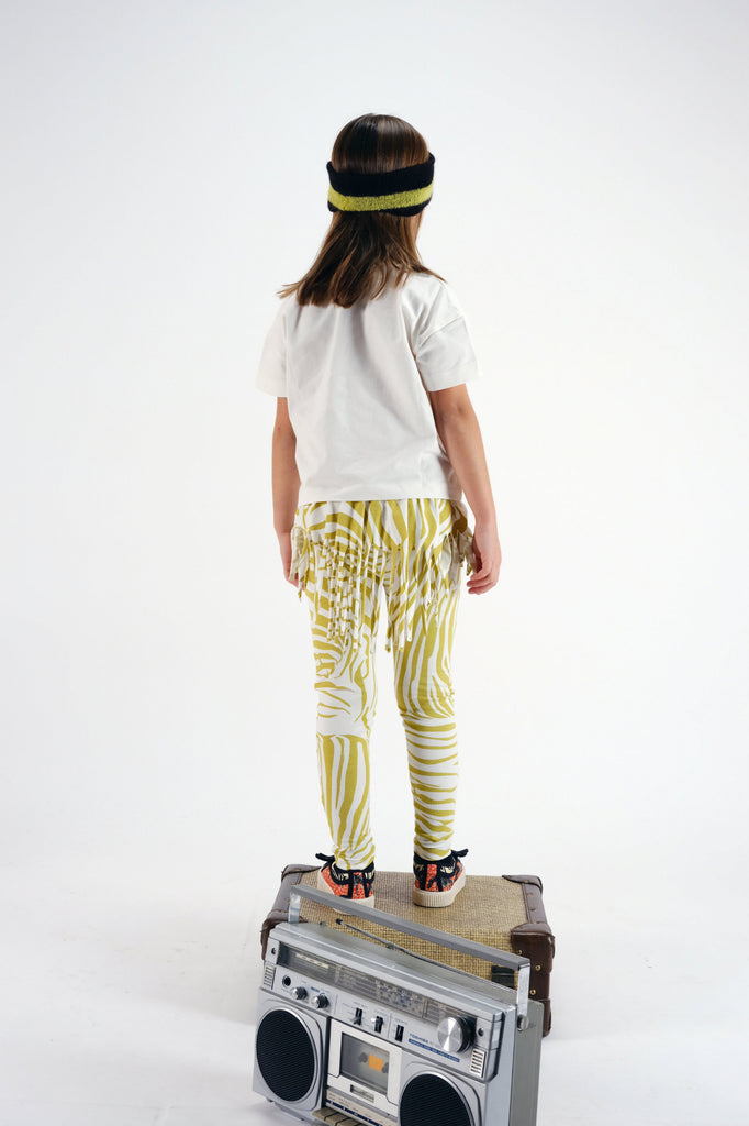 WOLF AND RITA "Bill & Tilda" Ana Leggings in Olive Zebra