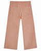 EMILE ET IDA AW23 Corduroy Flower Pocket Wide Leg Pants in Peony