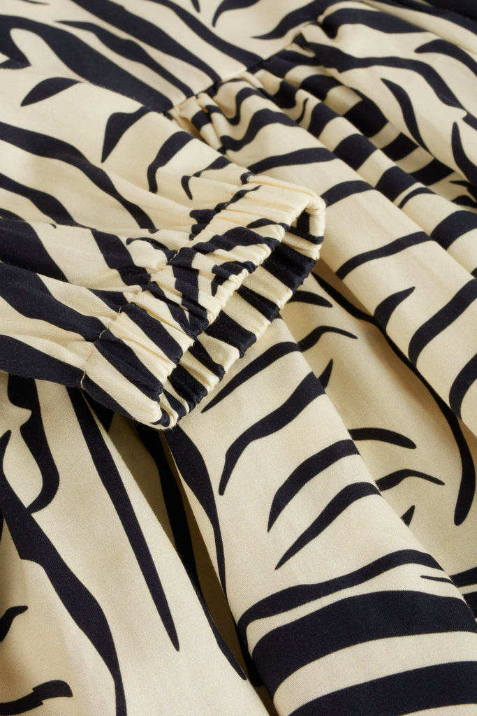 WOLF AND RITA "Bill & Tilda" Gilberta Dress in Zebra Black