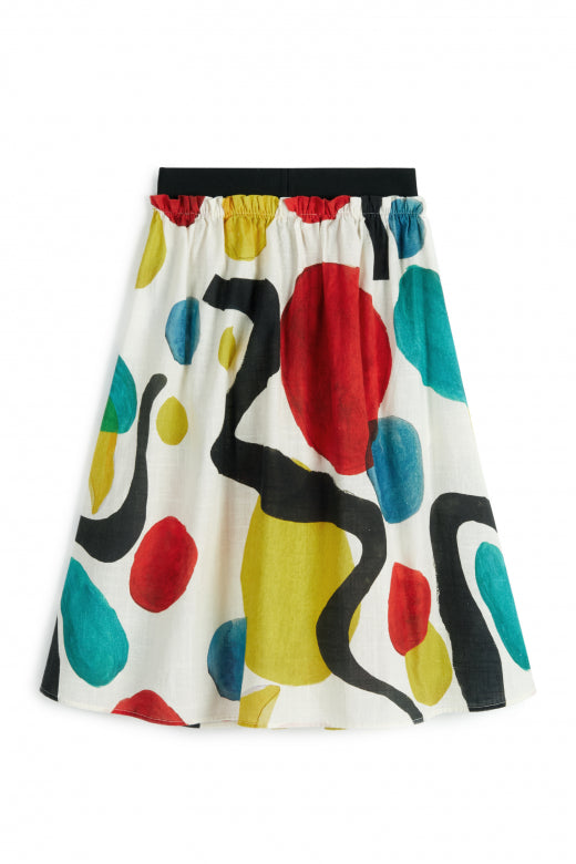 WOLF AND RITA "An Ode To Summer" SILVINA FLOW MIDI SKIRT