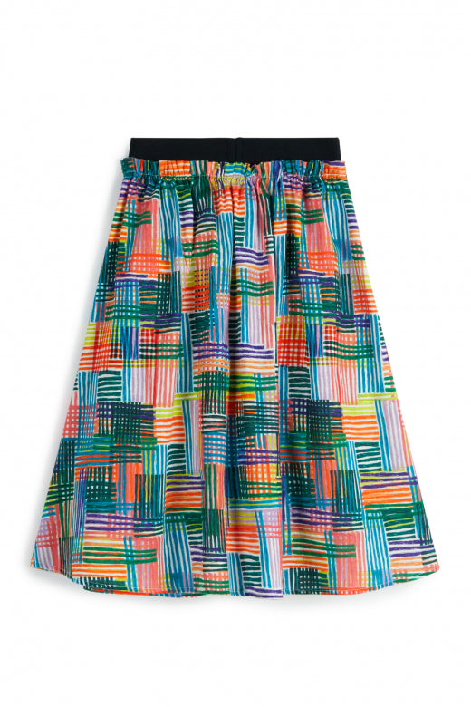 WOLF AND RITA "An Ode To Summer" SILVINA MIKADO MIDI SKIRT