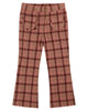 EMILE ET IDA AW24 Plaid Checkered Flower Pocket Flared Pants