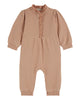 EMILE ET IDA AW24 Baby Organic Cotton Ruffled Onesie Coverall