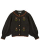 EMILE ET IDA AW24 Cardigan with Flower Embroidery