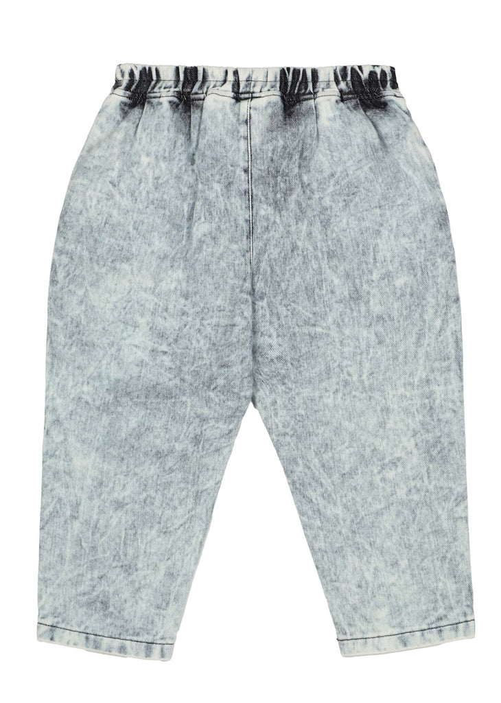 BEAU LOVES  "I see you" Acid Washed Loose Fit Denim Trousers