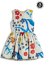 WOLF AND RITA  'Tales Of The Land And Sea' ADRIANA JARDIM Padded Pinafore Dress