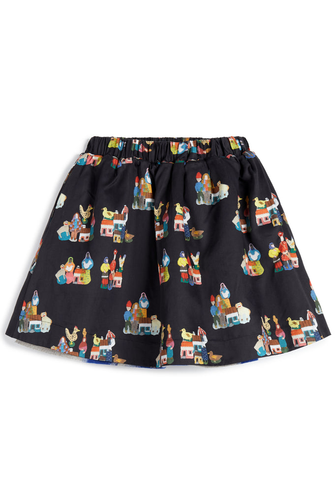 WOLF AND RITA  'Tales Of The Land And Sea'  ALBERTA AZULEJO Reversible Skirt