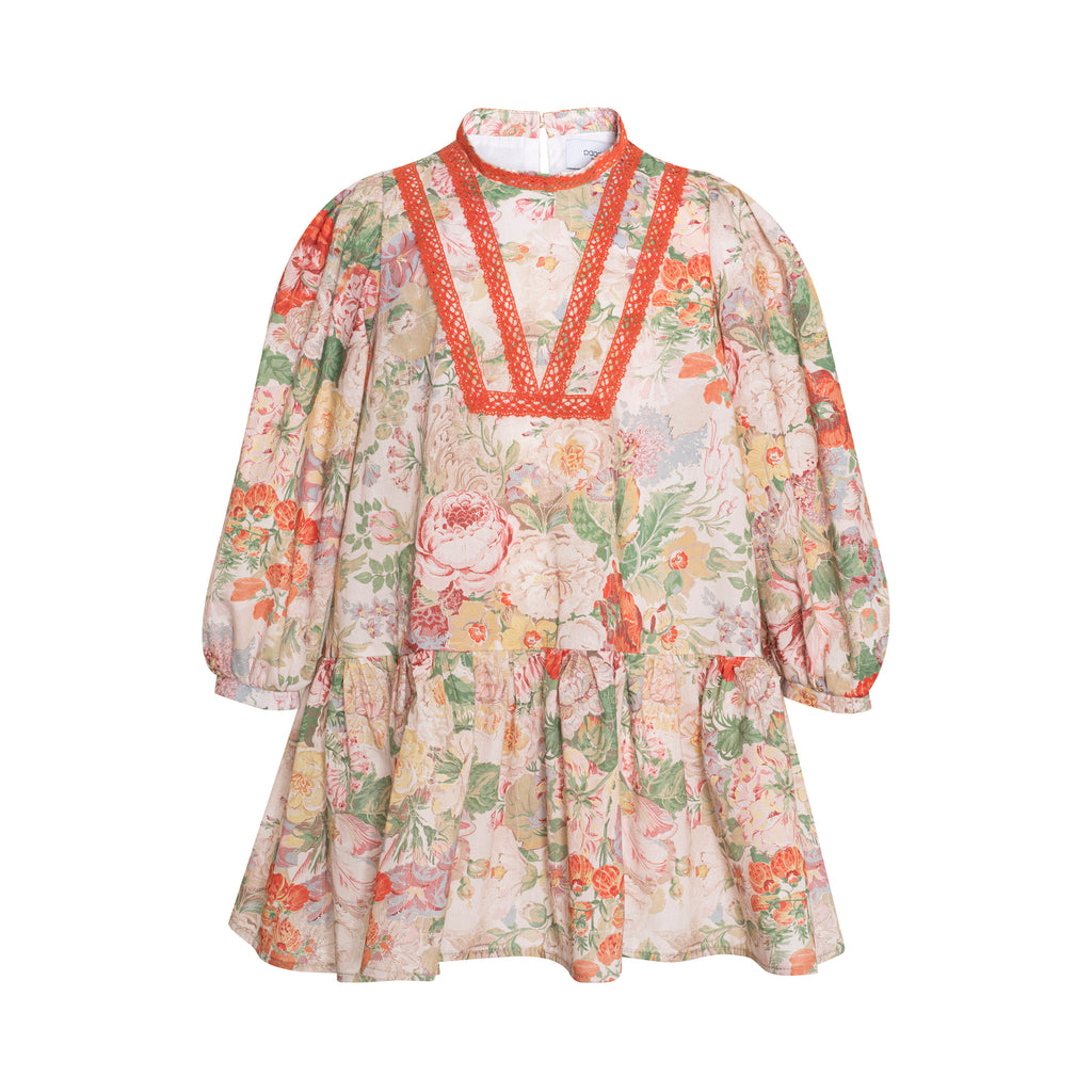 PAADE MODE "WINTER MEADOW" Cotton Blossom Petals Dress in Pink