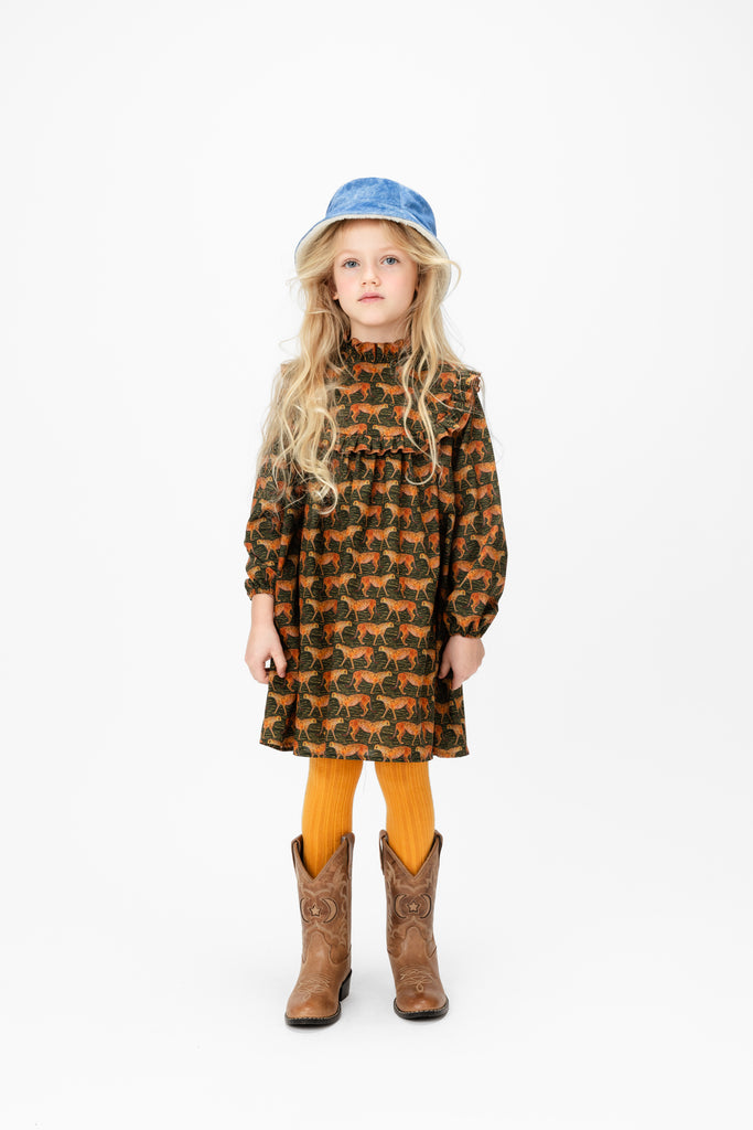 PAADE MODE "WINTER MEADOW" Cotton Dress in Meet The Cheetah