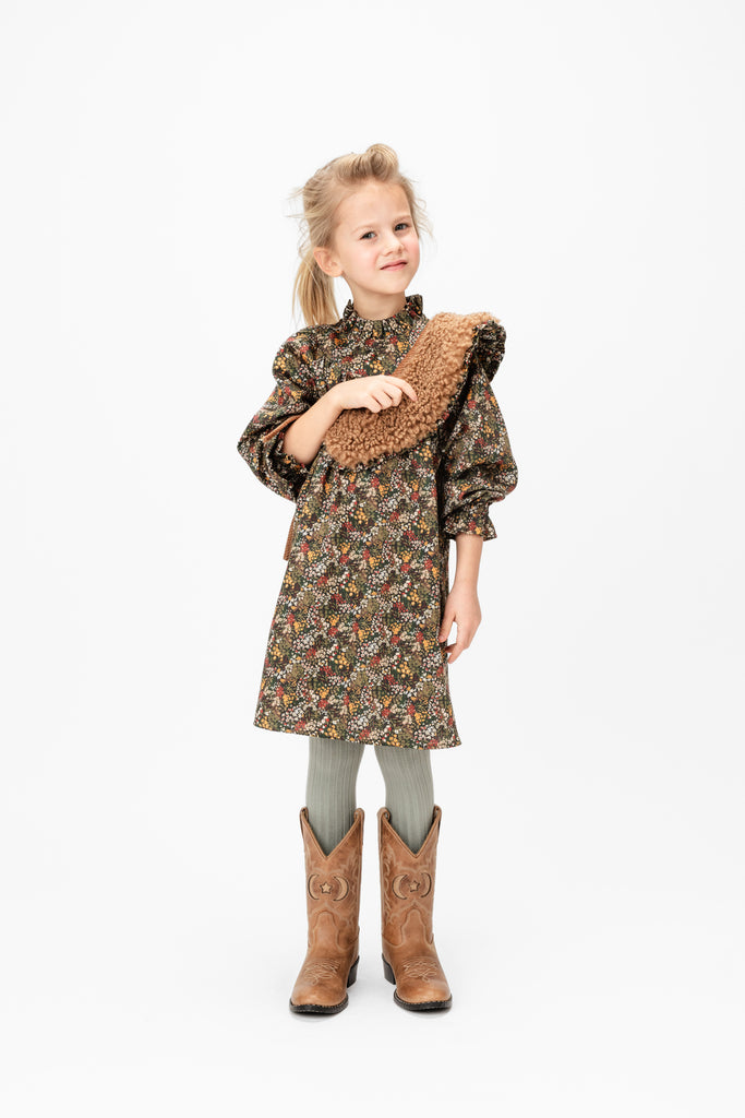 PAADE MODE "WINTER MEADOW" Cotton Dress in Micro Flora