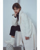 UNLABEL FW23 Glee Faux Fur Coat in Snow