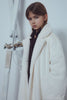 UNLABEL FW23 Glee Faux Fur Coat in Snow