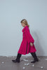 UNLABEL FW23 Sentimental Dress with Bow in Fuchsia