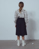 UNLABEL FW23 Anticipate A-Line Wool Skirt in Black